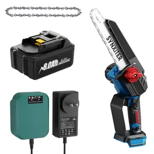 8000mAh High-Capacity Battery 8-Inch Portable Electric Mini Chainsaw for Makita 21V Battery 16.4FT/S Super Handheld with Automatic Oiler Lightweight Tool
