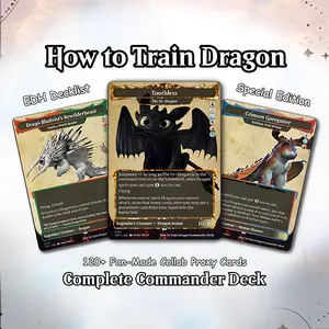 How to Train Your Dragon Commander Deck Proxy | Toothless Inspired Dragon Tribal EDH Deck |
