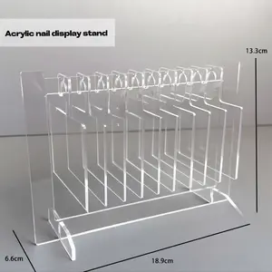 Acrylic nail display stand