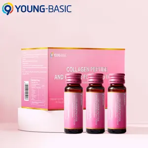 9 Young-Basic 5000mg Hydrolyzed Collagen Peptides Liquid Drink Small-molecule Fish Collagen Tripeptide for Women - Skin Elasticity & Firmness Nail Care- Beauty Supplement Fitness Healthcare Colagen