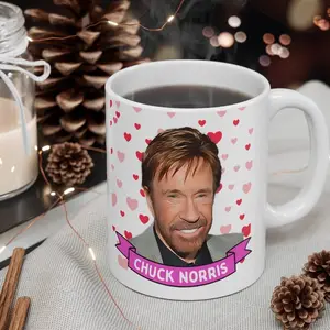 Chuck Norris Cute  Gift, 11oz and 15oz Coffee/Tea , Chuck Norris Ceramic Mug, Cool Funny Chuck Norris  #446