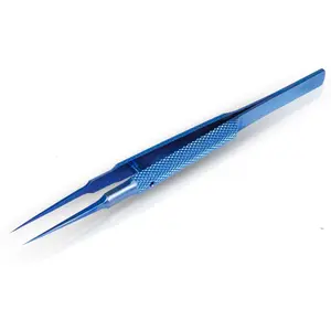 4.25'' Small Titanium Tweezers Sharp Fine Tip Tweezers Non-magnetic Micro Precision Tweezers for Soldering Electronics Work Jewelry Making