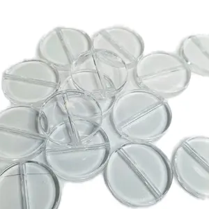 Flatback Round Acrylic Base Bead