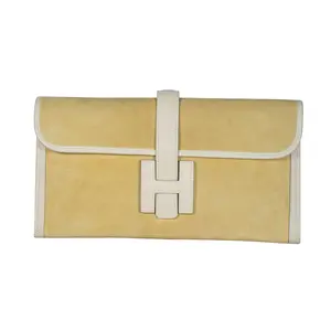 Pre-owned HERMÈS Suede Clutches & Wristlets Jige Elan Clutch 29