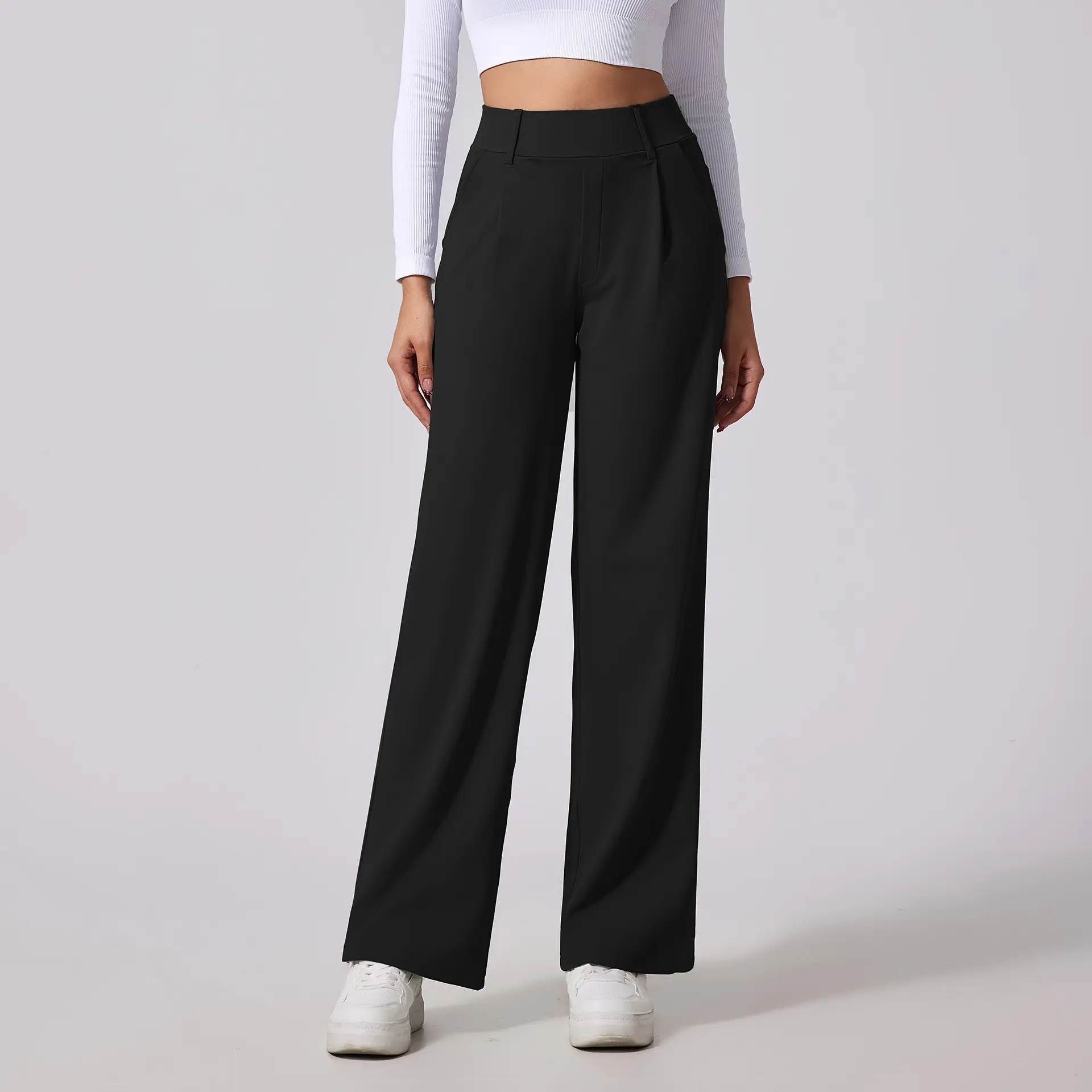 Women's Plain Drawstring High Waist Cargo Pants,  Womenswear Bottom Fashion Loose Cotton Basic micro short baggy leggings danielle guizio skirt