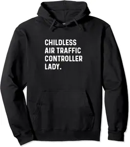 Childless Air Traffic Controller Lady - Airport Pullover Hoodie - Marciapalm Shop 29B0DB7RWDMJ