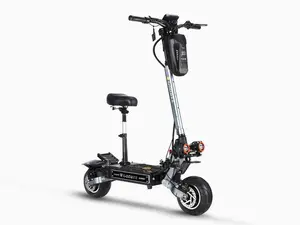 ZO01 PRO 6000W Dual Motor Electric Scooter for Adults 58MPH Long Range Commuter Scooter Foldable Off Road Escooter with Seat Hydraulic Suspen  sion Fat Tire High Speed Performance Electric Scooter