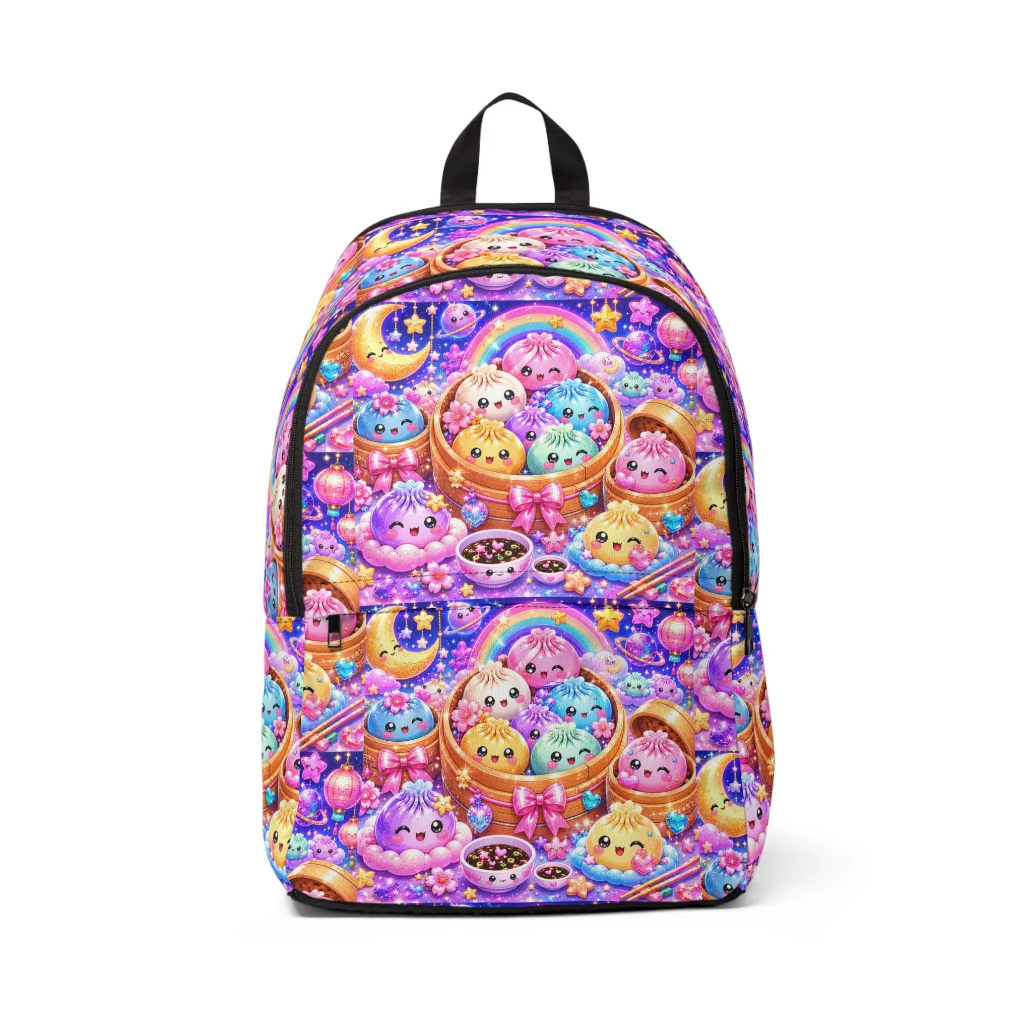 Kawaii Candy Critters Backpack — Colorful Cute Animal Print School Bag