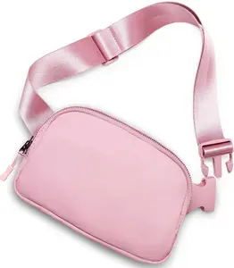 Fanny Pack,Belt Bag,40 Inch Asjustable Strap Everywhere Belt Bag,for Women and Men Pink