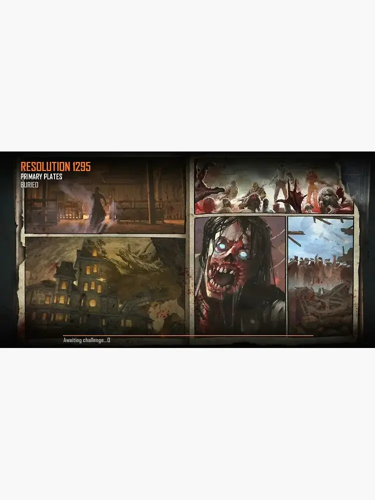 Buried Loading Screen Mouse Pad, Call of Duty Zombies Gaming Desk Mat, High-Resolution Art, Perfect for Zombie Fans