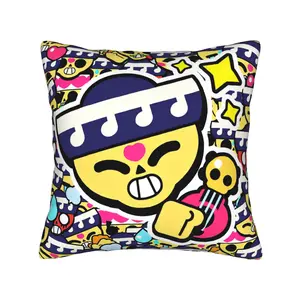1PC Brawll Stars Decorative Pillow Cover - Single Side Printed Pillow Cover with Zipper Closure for Living Room, Bedroom, Playroom - Modern Home Decor Pillow Cover