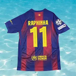 25 26 Home Raphinha #11 short sleeve Soccer Jersey