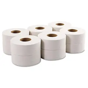 Jumbo Roll Bath Tissue, Two-Ply, 9 in., White, 12-Carton