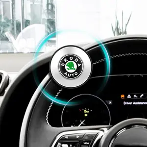 Car Steering Wheel Assist Ball for Skoda Octavia A5 A7 Fabia Superb Kodiaq Karoq, 360 Degree Rotating Knob, Universal Driving Aid Accessory