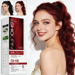 Herbal Hair Dye Shampoo + Developer with Polygonum Multiflorum and Galangal Extract, Long-Lasting Vibrant Color, Hair Care in One 100ML*2 Haircare