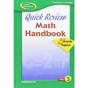 USED-Quick Review Math Handbook (Mathematics Applications and Concepts Course 3) by Glencoe Staff (Hardcover)