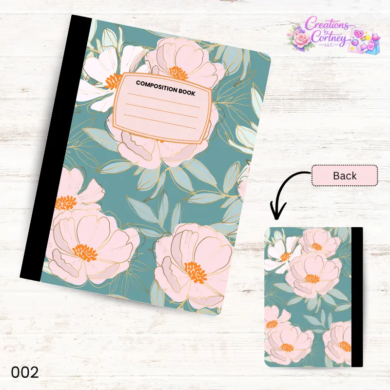 Floral Composition Notebook