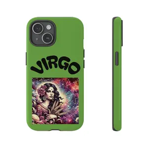 Astrology iPhone Case, Virgo Phone Cover, Zodiac Sign Gift, Cosmic Art Phone Case, Celestial Design, Horoscope Accessory