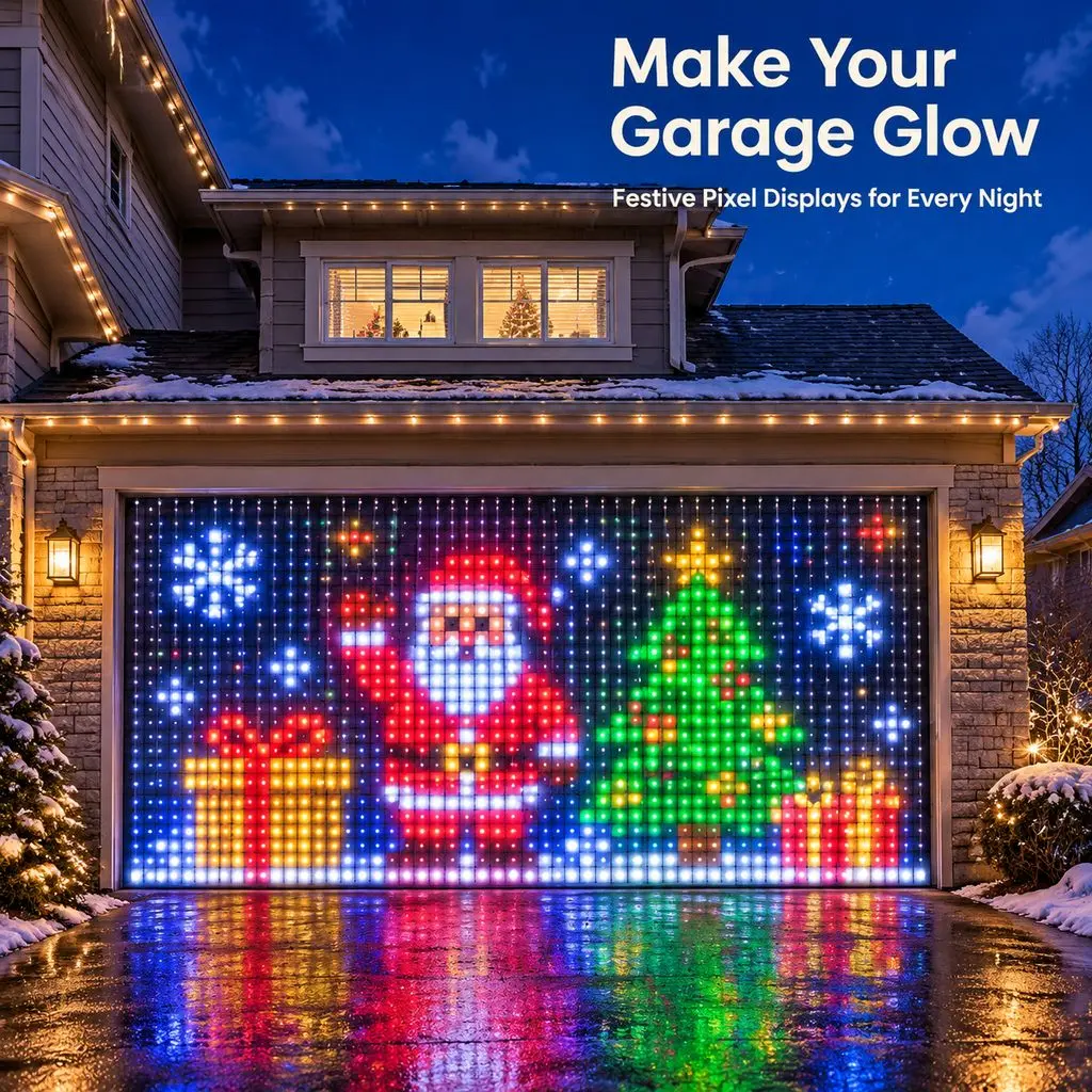 6×3m RGB LED Curtain Lights, 800 LEDs, APP & Remote Control, DIY Patterns, Color Changing Window Lights for Indoor Christmas & Holiday Decor