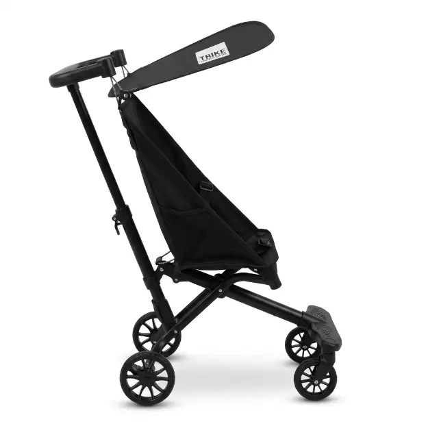 Little Tiger Sturdy European Infant Toddler Travel Stroller, Lightweight & Compact, 5-Point Harness with Chest Clip, Easy 1-Hand Fold, Sunshade, Storage Basket seat belt