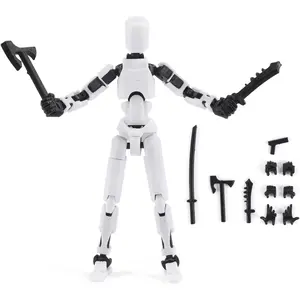 DIY Magnetic Lucky 13 Multi-joint whole-body movable 3D printed movable figure anti-gravity joint human Collectible Action Figure
