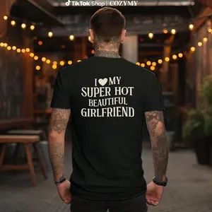 I Love My Girlfriend Shirt, Funny Boyfriend Gift, I Heart My Girlfriend Shirts, Valentine Shirt Gift, Hot Girlfriend TShirt