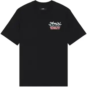 Amiri Neon Sunset Blvd T-Shirt Black