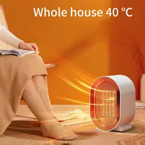 Desktop Electric Heater Mini Portable Fan Heater 220V PTC Ceramic Fast Heating Warm Air Blower Low Noise Energy Saving Compact Space Heater with Overheat Protection for Home Office Bedroom Desk Winter Essential