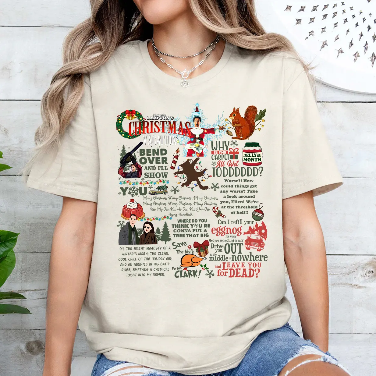 Christmas Vacation T Shirt, Griswold Quotes Shirt, Holiday Movies Friends T Shirt, Gift For Woman and Man Unisex T-Shirt Sweatshirt Hoodie Christmas 2024 T Shirt