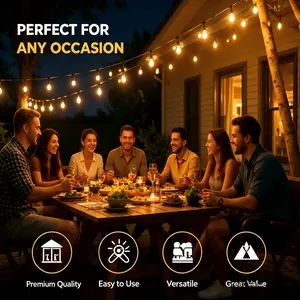 50 Bulbs Of Warm Glow: These Solar Edison Lights Make Every Night Feel Festive