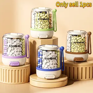 1pc 4-Compartment Pill Box, Mini Portable Pill Organizer with Lanyard, Large Capacity Medicine or Fish Oil Dispenser, Travel Pill Case for On-the-Go