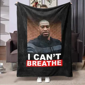 Breathable Soft Plush, Inspirational Blanket, Social Awareness Design, Warm & Cozy Home Decor, Ideal for Daily Use, Embrace Comfort & Style