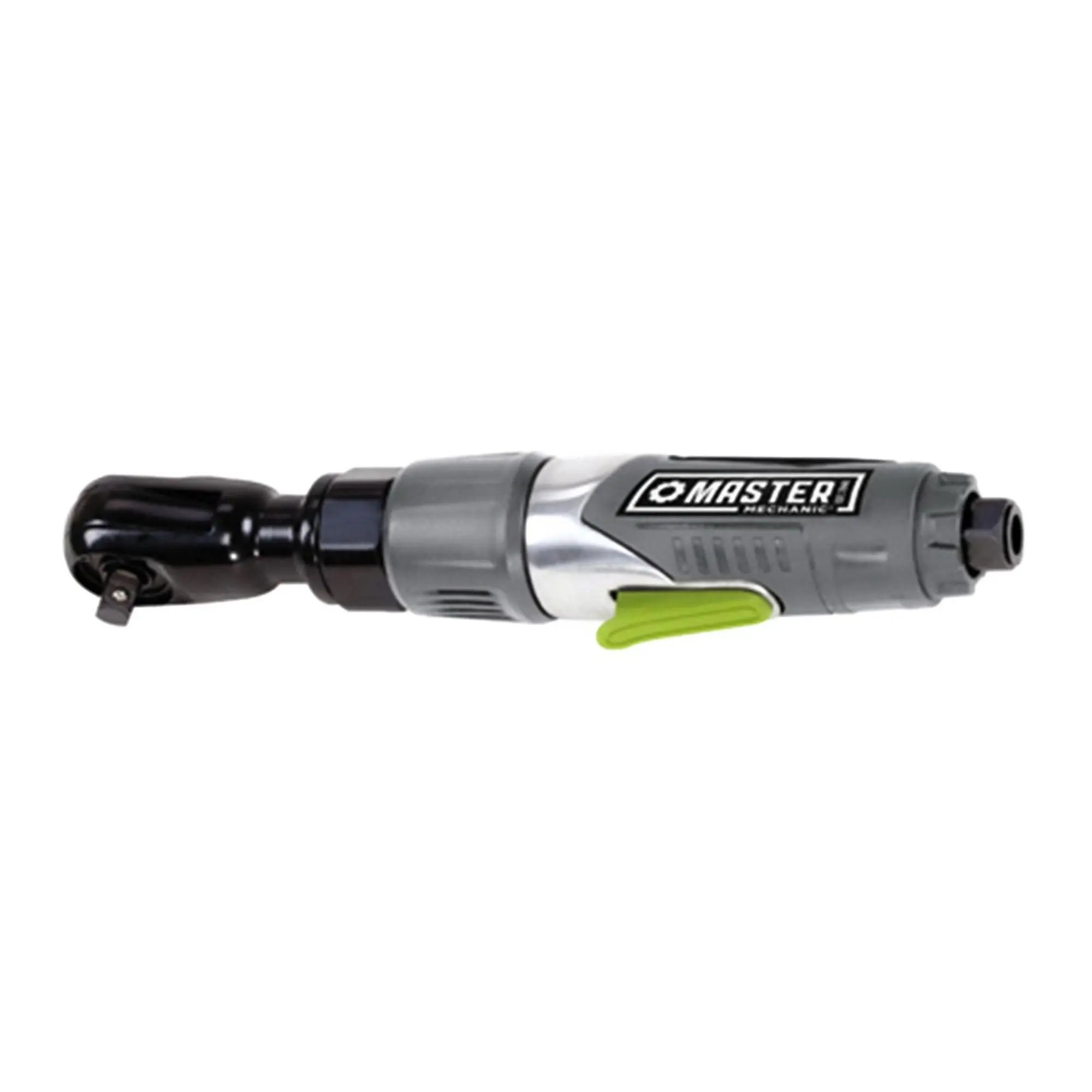 Master Mechanic Air Ratchet with Die Cast Aluminum Housing and Rubber Handle Master Mechanic Air Ratchet with Die Cast Aluminum Housing and Rubber Handle