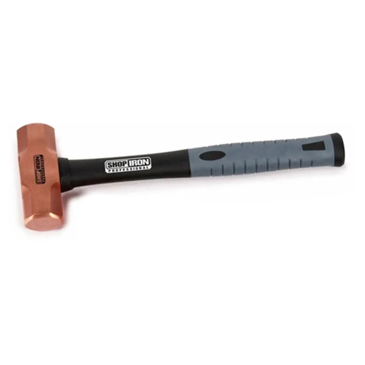 3 lbs Non-Sparking Brass Shop Hammer with Comfortable, Textured Handles and Textured Grip