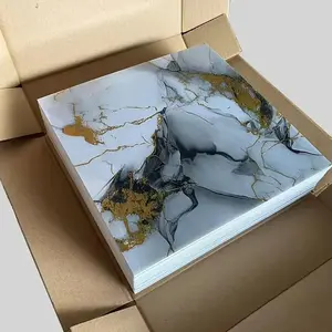 Imitation Marble Tile Wall Sticker, Waterproof & Moisture-proof Wall Tile Sticker, Easy To Install Wall Decal for Kitchen, Toilet, Living Room, Marble Pattern Sticker, Decorative Wall Sticker, Kitchen Bathroom Decoration