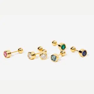 Birthstone Stud Earrings