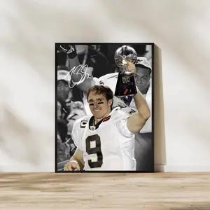 Drew Brees Art Print  New Orleans Saints Football Decor. NO FRAMED