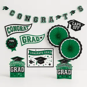 Green Graduation Room Decorating Kit