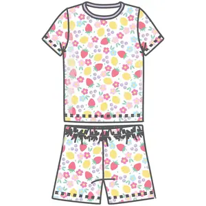 Fruity Fun Lilac Short Pajamas