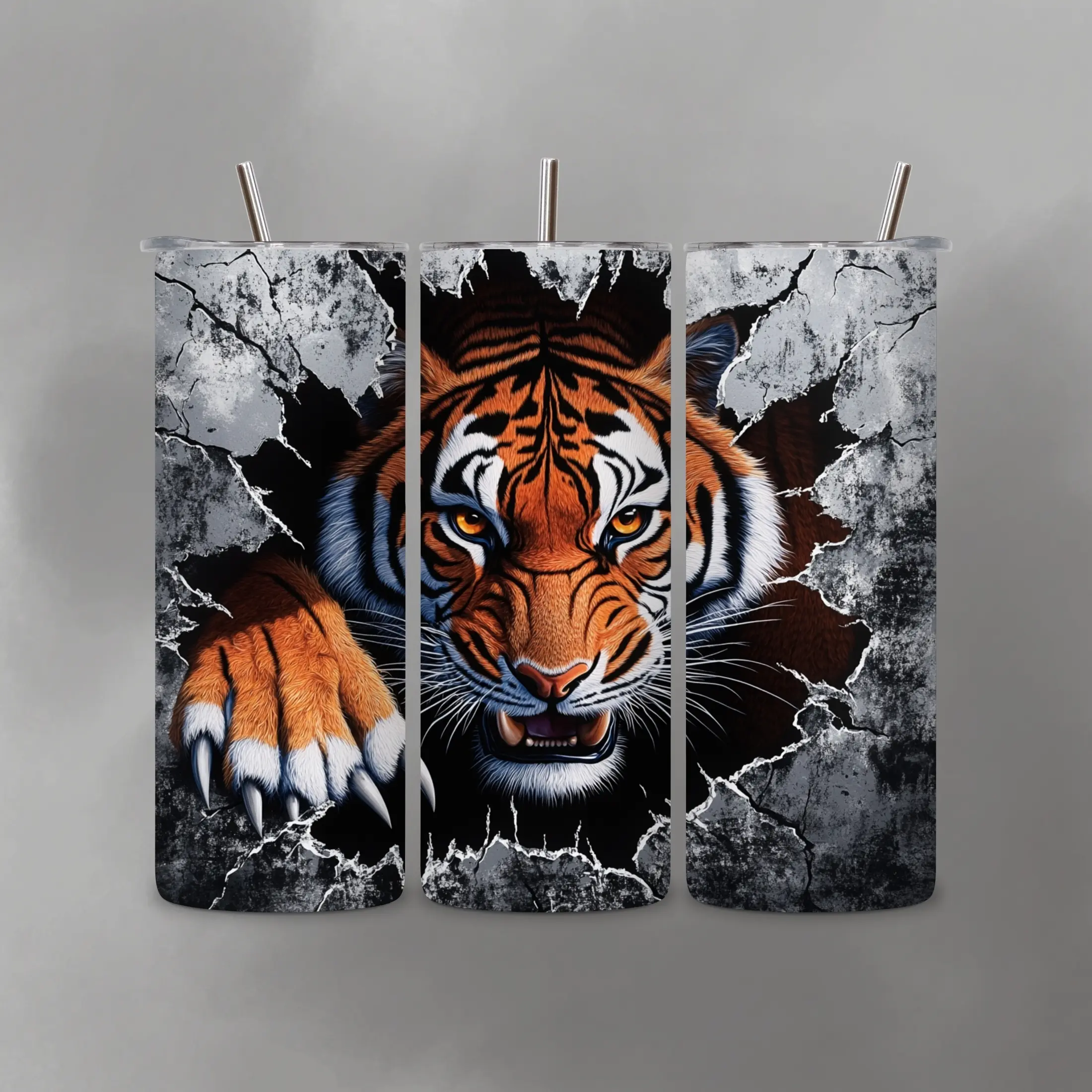 AMAZING TIGER Custom 20oz Tumbler, Insulated Drinkware Water Bottle for Daily Use