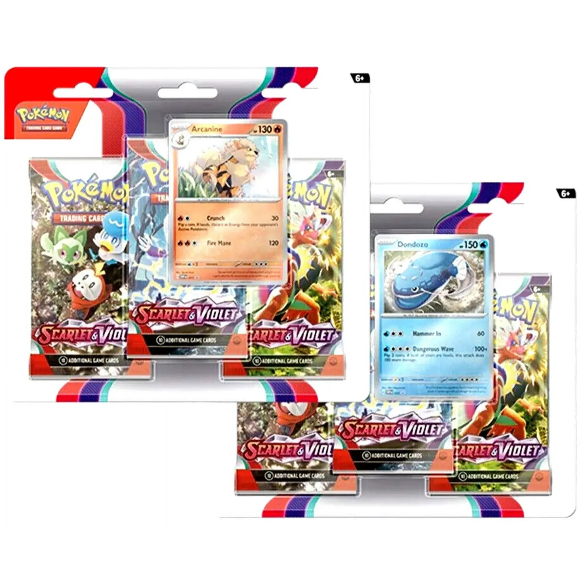 SEALED Pokemon Scarlet & Violet 3-pack blister (set of 2) - TikTok Shop