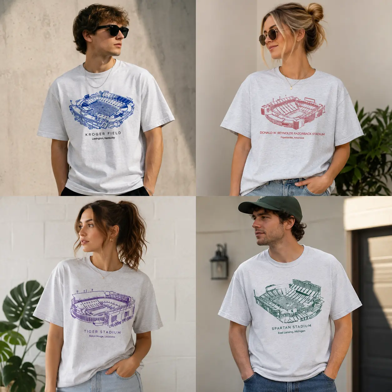 Vintage University Football Stadium Shirt | College Game Day Tee | Retro Football Fan T-Shirt | Unisex Sports Graphic Tee | Gift for Football Lovers