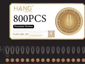 HANG TIP FLEX-GEL EX - ALMOND MEDIUM+gifts from the shop