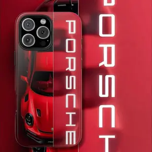 Red Porsche 911 iPhone Case, Luxury Sports Car Phone Cover, Automotive Art Design, Porsche Lover Gift, Premium Supercar Protective Case