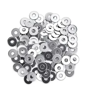 100 count 1/4" Washers Flat, 7/10" OD, Flat Washers Made of Stainless Steel 18-8(304), Flat Washer for Decorating