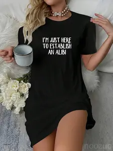 I'm Just Here To Establish An Alibi Casual Dress