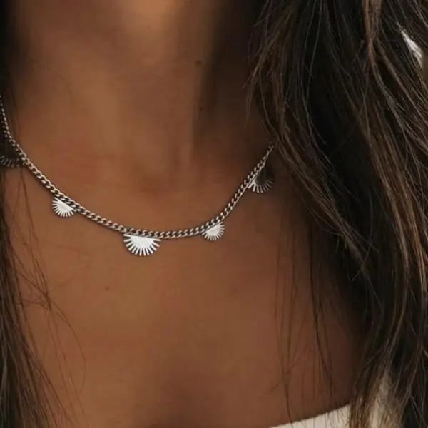 The Sunny Days Necklace-Platinum