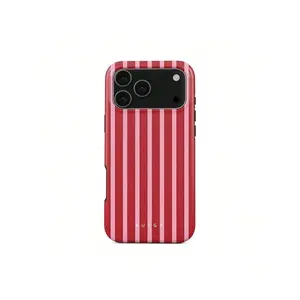 Strawberry Jam BURGA  Case |     Pink Gingham With Cute Strawberry Case For  17 16 15 14 13 12 11 Pro Max |     High Quality |     Teenage Girl GiftSuitable For  17 Air