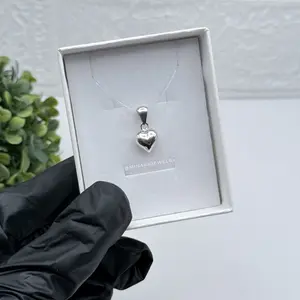 950 Silver Heart Pendant 1/2 inches Elegant Jewelry for Women Classic Design Ideal for Any Occasion Perfect Gift