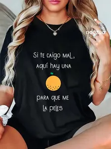 100% Cotton Unisex Camiseta Graciosa Para Latinos Hispanos Tee in Spanish. T-Shirt